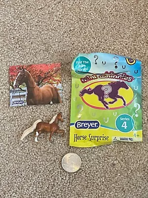 Breyer Mini Whinnies Horse Surprise Series 4 - Liver Chestnut Saddlebred - Moxie • $7.99