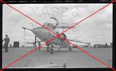 R25 ORIGINAL B&W 616 Aircraft Negative - F-104A Starfighter 56-0783 83FIS - 1958 • $8.99