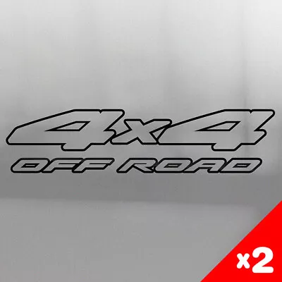 2 X 4x4 OFF ROAD Stickers 330mm - 4wd Offroad Turbo Car Ute Truck Decal • $15