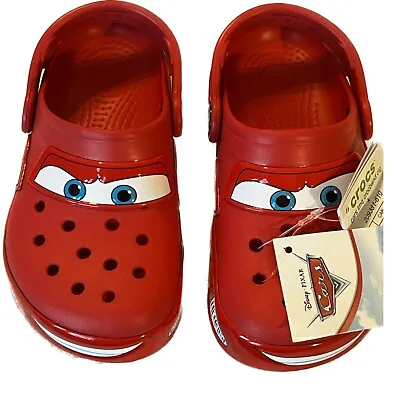 Crocs Disney And Pixar Cars Kids Clog Lightning McQueen - Size C11 - Light Up • $90