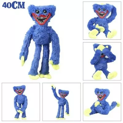 Blue Puppy Playtime Huggy Wuggy Plush Blue Doll Toy Game Plushie 40CM Xmas Gife • £10.79