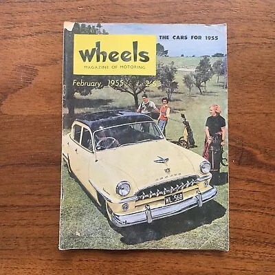 Vintage Feb 1955 'wheels Magazine' Hudson Super Wasp Fiat 1100 Saloon Tests • $40