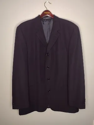 Vintage Hugo Boss USA Men's Jacket Blazer Sports Coat 4 Button Black Wool • $31.98