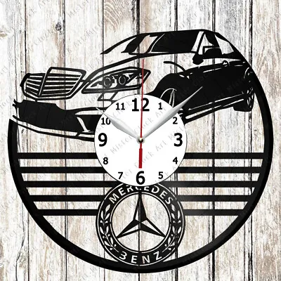 Mercedes Benz Vinyl Record Clock Art Decor Hanmade Original Gift 6509 • $14.99