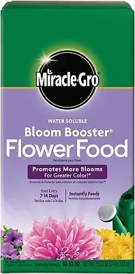 Miracle-Gro 146002 Water Soluble Bloom Booster Flower Food 4 Lb • $21.53