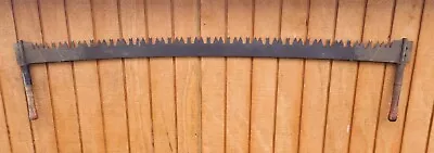 Antique 2 Man Crosscut Logging Saw  Carpenter Outdoor Tool Primitive Decor #22 • $99.99