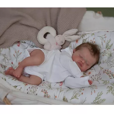 18Inch Sleeping Reborn Baby Dolls Preemie Lifelike 3D Vinyl With Veins Art Doll • $162.35