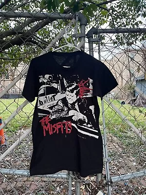 Vintage Misfits Shirt JFK Headshot Better Dead On Red Punk Mens M • $41