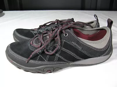 MERRELL Mimosa Glee Black Suede Walking Shoes Sneakers Women's F46580 US 8.5 • $20