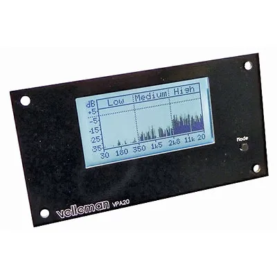 Velleman K8098 Audio Analyzer Kit With White LCD • $49.95