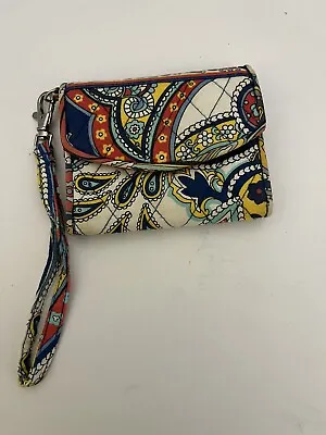 Vera Bradley Retired 2013 Marina Paisley All In One ID Wallet Clutch Wristlet • $7.99