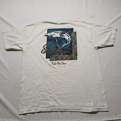 Cabo San Lucas T Shirt Mens Large White Short Sleeve Graphic Retro Y2K Vacation • $12.50