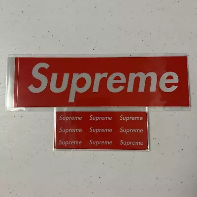 Supreme 3M Box Logo Sticker Set FW14 Red And Mini Red New Rare Authentic!! • $120