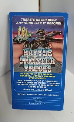 Battle Of The Monster Trucks 1985 TV-ONE VHS Tape Good Used Condition • $8