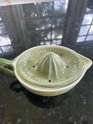 Vtg Ceramic Juicer 2 Piece Made In Italy # 239 • $7