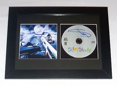 Eminem The Slim Shady LP Mounted And Framed Signature CD Black Frame Signed • $69.99