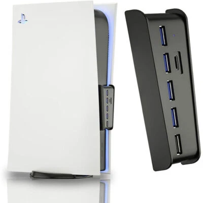 $16.87 • Buy 6 Ports Extend USB Hub Adapter High Speed Splitter For Sony PS5 PS4 Pro Console