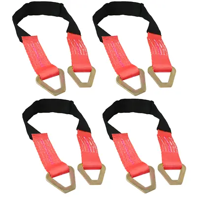 Boxer Axle Straps 4 Pack - 10000lb Car Hauler Trailer Auto Truck Tie Down Strap • $19.99