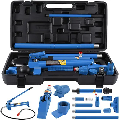 10Ton Porta Power Hydraulic Jack Car Auto Tool Lift Ram Body Frame Repair Kit • $145.19