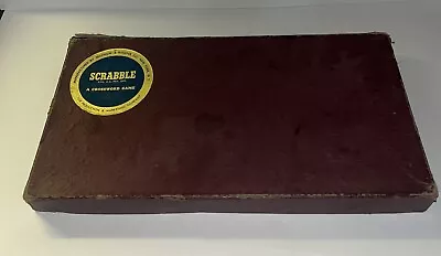 Vintage 1953 Scrabble Game By Selchow And Righter Co (complete/original) • $9