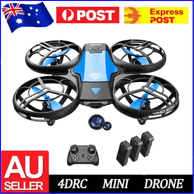 $56 • Buy V8 Drone WIFI FPV 4K HD Camera 3 Batteries Foldable Selfie RC Quadcopter 2022