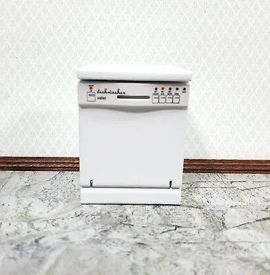 Dollhouse Dishwasher Modern Style Opens White 1:12 Scale Miniature • $15.99