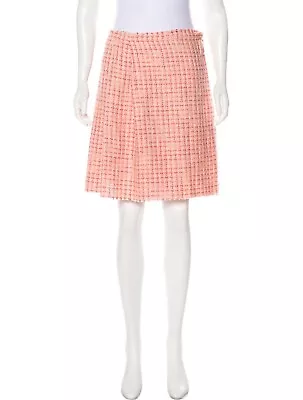 $146.94 • Buy Roland Mouret Pink & White Tweed Wrap Skirt, Size 4 (US) 8 (UK), NWT