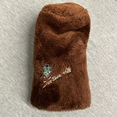 Vintage Southern Hills Country Club Golf Head Cover 5 Wood Hybrid - Brown - • $19.99