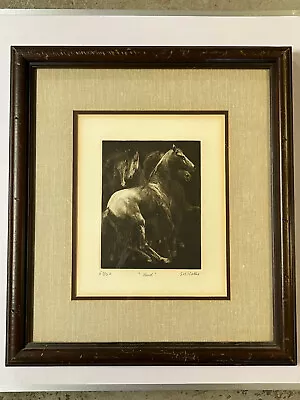 G. H. Rothe  Herd  Hand And Numbered Horse Mezzotint Artwork • $2000