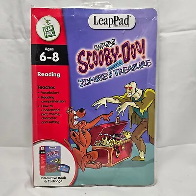 Leap Pad Leapfrog Scooby Doo And The Zombies Treasure Book & Cartridge With Case • £6