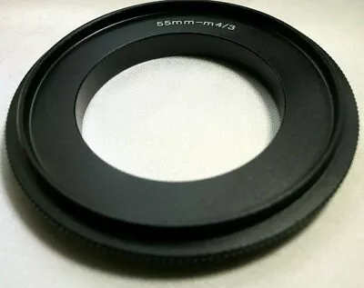 55mm Macro Reverse Lens Adapter Ring For M4/3 Micro Four Thirds Camera E-PL1 GH5 • $8.46