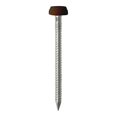£4.18 • Buy (mahogany) Plastic Headed Top Steel Nails Pins  Plastop, Upvc Fascia Soffit 