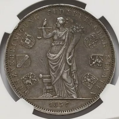 Germany Bavaria 2 Thaler 1837 Monetary Union Silver Ngc Xf 45 • $147.50