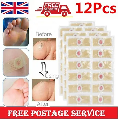 12PCS Foot Corn Removal Plaster With Hole Warts Thorn Patch Feet Callus Remover • £2.95