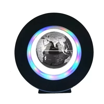 Floating Magnetic Levitation Globe LED World Map Levitating Lamp • £27.53