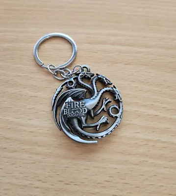 Game Of Thrones Targaryen Dragon Metal Key Ring House Of The Dragon • £5.99