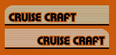 $40 • Buy Cruise Craft Fishing Boat Sticker Decal Cruisecraft Marine Set Of 2