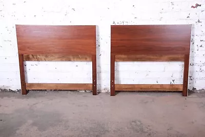 Paul McCobb For Calvin Mid-Century Modern Walnut Twin Headboards Pair • $1200