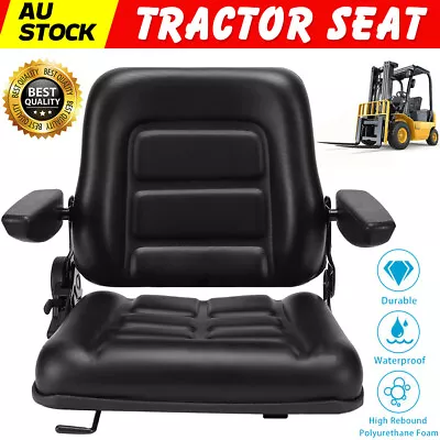 Tractor Seat Forklift Excavator Universal Suspension Backrest Adjust Truck Chair • $128.95