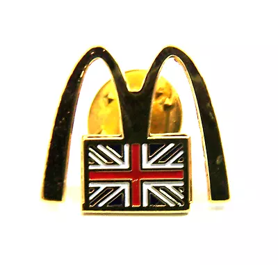 An Older 1990's Golden Arch U.K. McDonalds Promotional Metal Pin Badge • £2.50