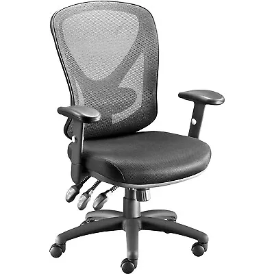 New Staples Carder Mesh Back Fabric Desk Chair Black - 59236V-NO RESERVE!!!!!!!! • $41