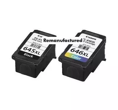 Rem. PG-645XL PG645XL + CL-646XL Ink Cartridges For Canon MG2560 MG2960 MG3060 • $45.97