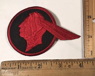 Vintage Pontiac Indian Head Logo Patch Iron On Muscle Car Red • $5.25