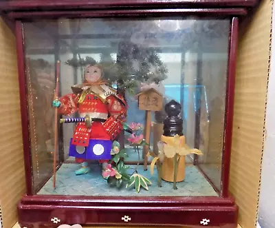 Vintage Japanese Kyugetsu Samurai Warrior Doll In  Display Case / Original Box • $53.97