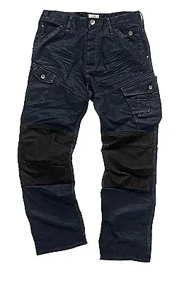 £27.95 • Buy Scruffs Drezna Trade Denim Work Jeans Cargo Trousers Knee Pad Pockets