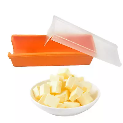 Butter Cheese Cutter Container Keeper With Sealed Lid Cutting And Slicer Storage • $22.08