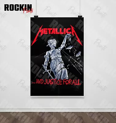 Metallica Just For All Band Poster Wall Music Gift Print Wall Art A0 - A1 - A2 • £14.99