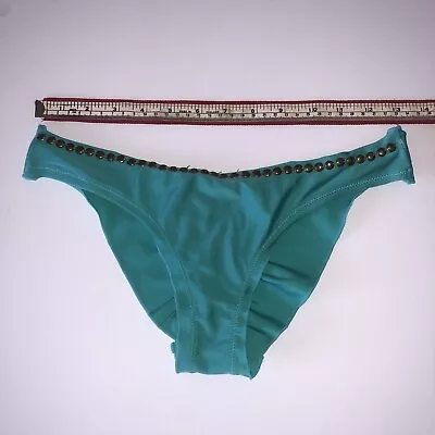 Vix Size Small Turquoise Bikini Bottom With Studded Accent • $9.99
