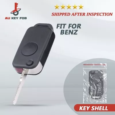 1Button Flip Key Shell Replacement Remote For Benz W168 W124 W202 1984-2004 A C • $11.08