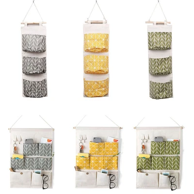 £5.70 • Buy Pockets Wall Hanging Storage Bag Closet Door Toy Cosmetic Organizer Pouch Home